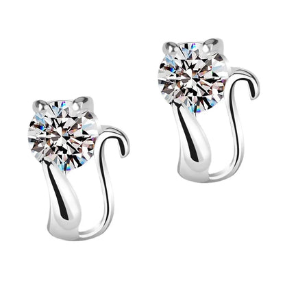 BLAKESTORE-NG Jewelries XZS ED175 Silver Stud Earrings 925 For Women