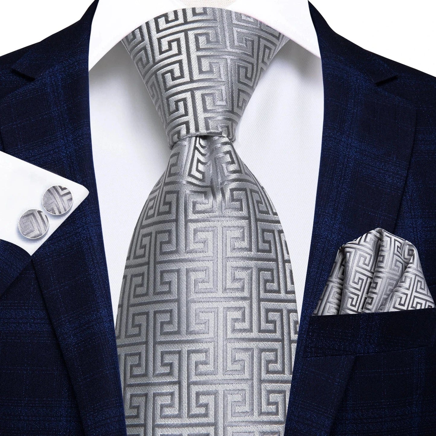 BLAKESTORE-NG Necktie 0484 Hi-Tie Black Paisley Silk Tie 8.5cm | 100% Silk Men’s Formal Luxury Necktie for Wedding Business Party