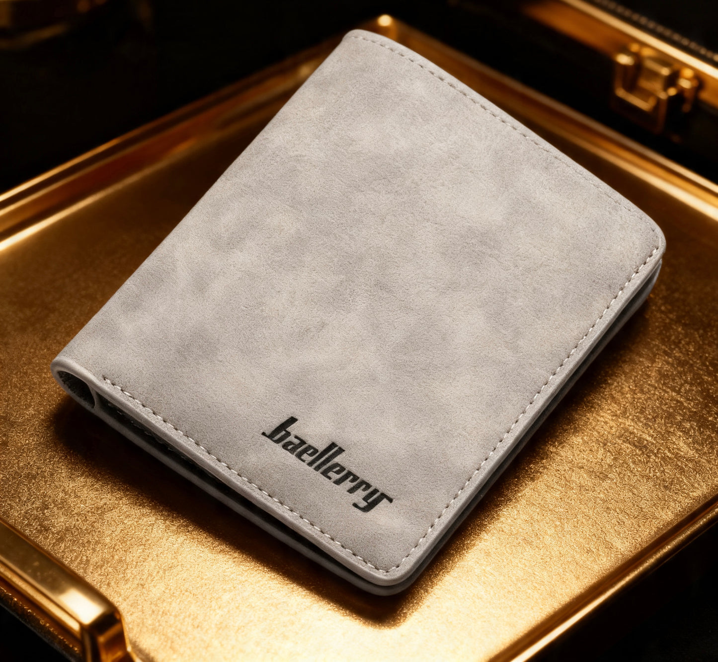 Men Genuine Leather Slim Wallet with Multi-Card Holder