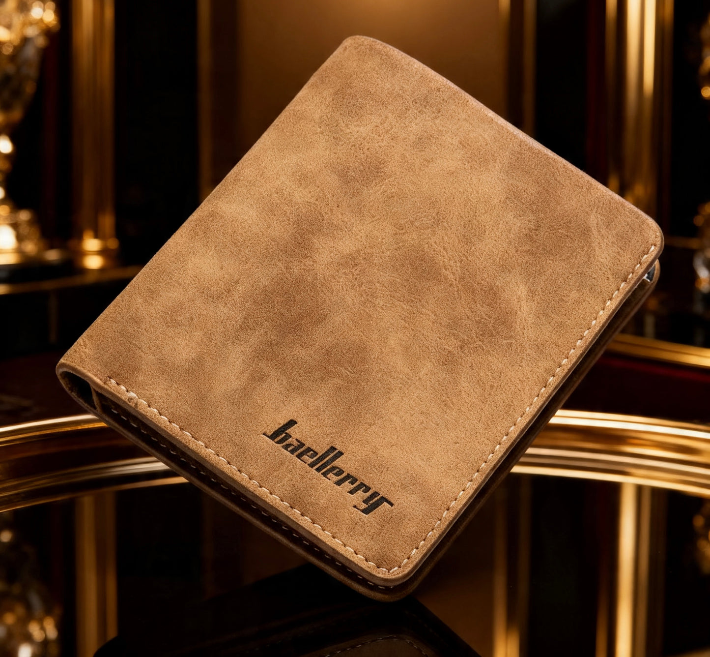 Men Genuine Leather Slim Wallet with Multi-Card Holder