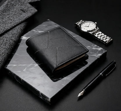 Men's Thin Trendy Horizontal Short Wallet for Youth & Students