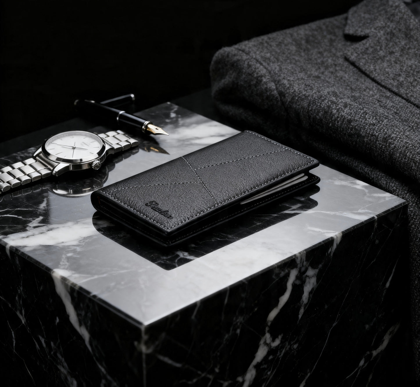 Men's Thin Trendy Horizontal Short Wallet for Youth & Students