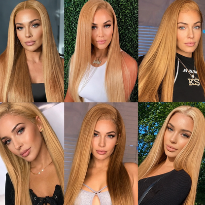 Honey Blonde 13x6 Lace Frontal Human Hair Wig | Maison Hair Atelier - Maison Novaire